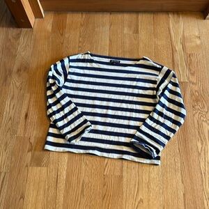 J Crew women’s top size small blue and white